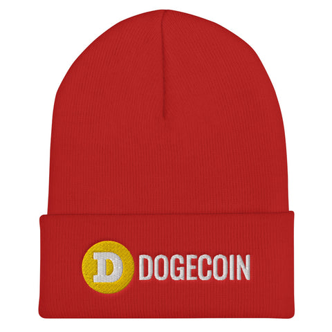 Dogecoin Cuffed Beanie