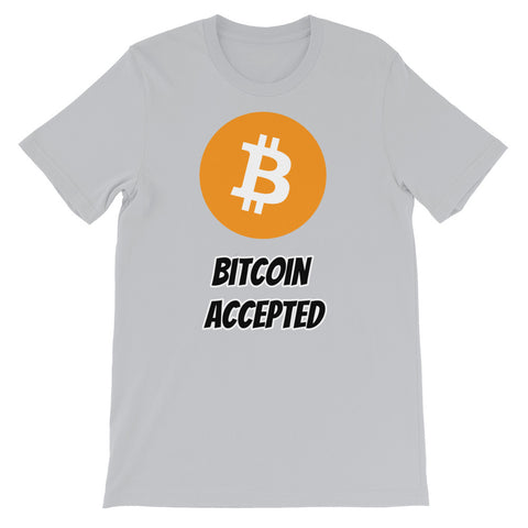 Bitcoin Accepted T-Shirt - MyCryptoon