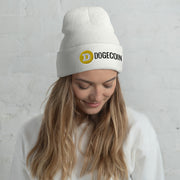 Dogecoin Cuffed Beanie - MyCryptoon