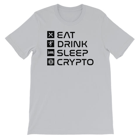 Eat Drink Sleep Crypto T-Shirt - MyCryptoon