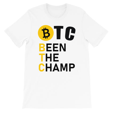 BTC Been The Champ T-Shirt - MyCryptoon